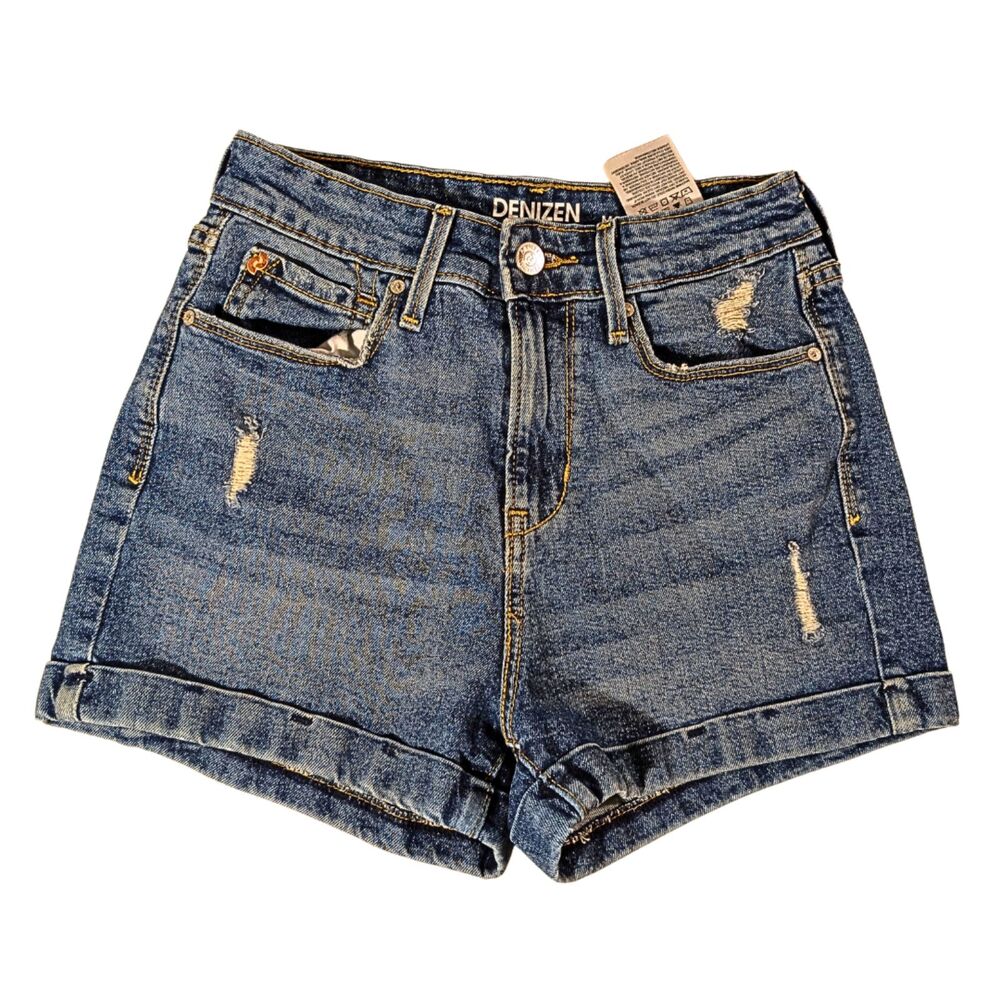 DENIZEN Levi’s Mom Shorts - Distressed - Size 0 - Waist 24